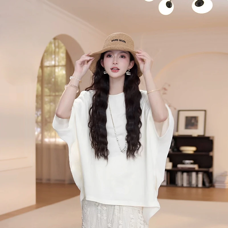 【YANYAN】夏季薄款百搭纯色蝙蝠袖短袖T恤YY-6587