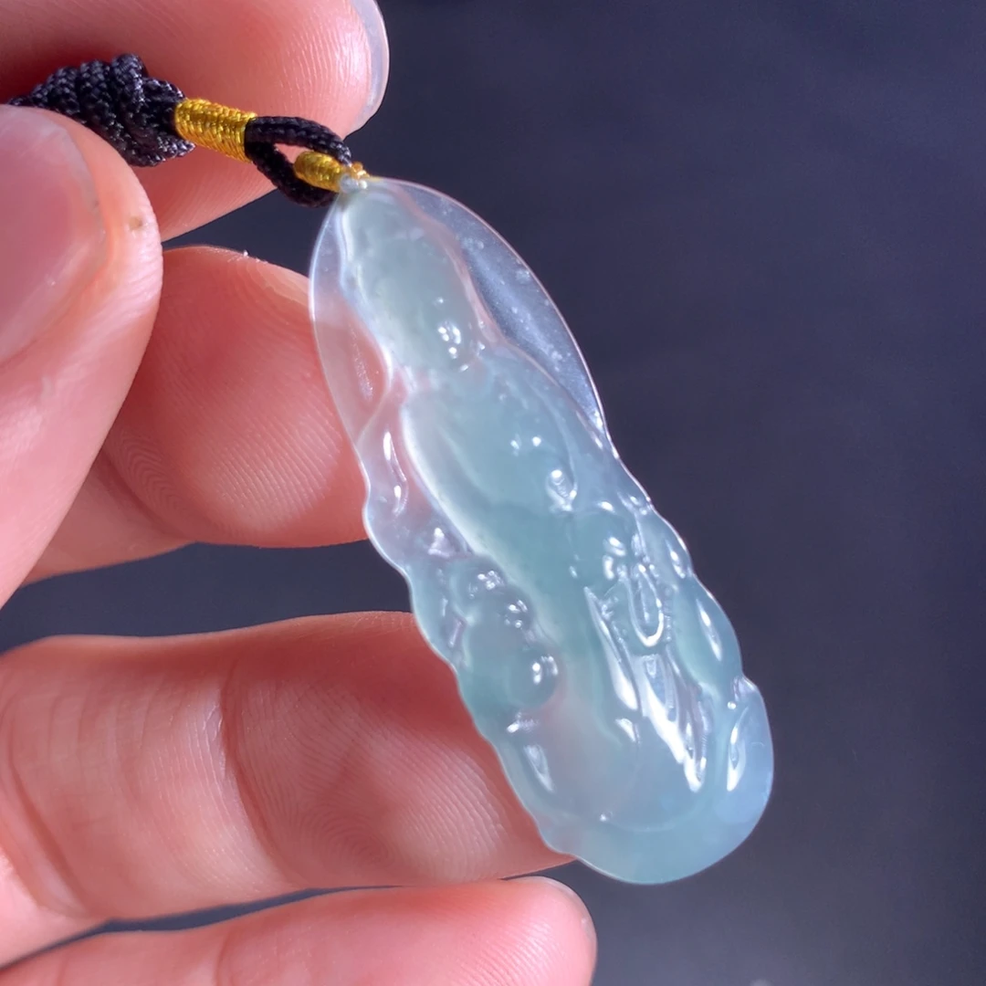 翡翠未镶嵌颈饰天然A货翡翠时尚气质女款吊坠挂坠