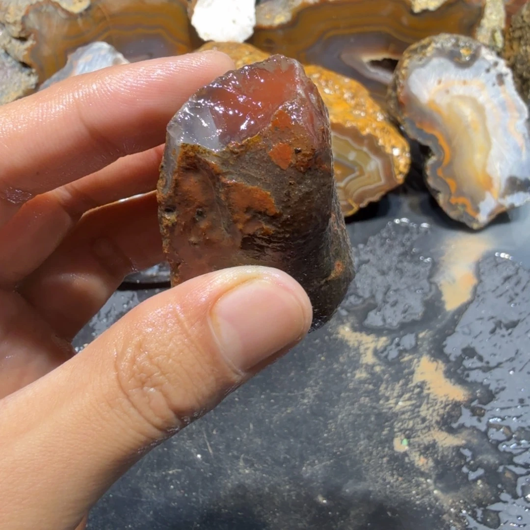 未镶嵌玛瑙/玉髓珠宝半成品
