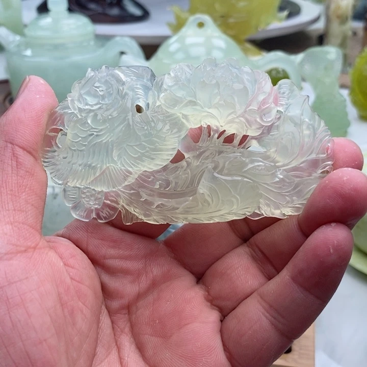 岫玉四大名玉挂件未镶嵌单**爸