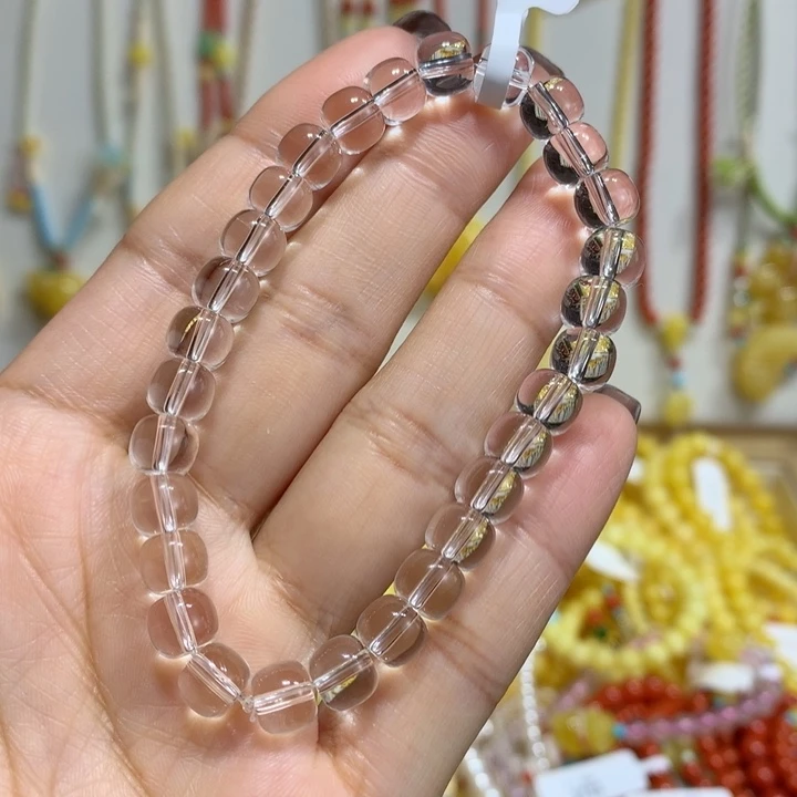 未镶嵌水晶手链7mm