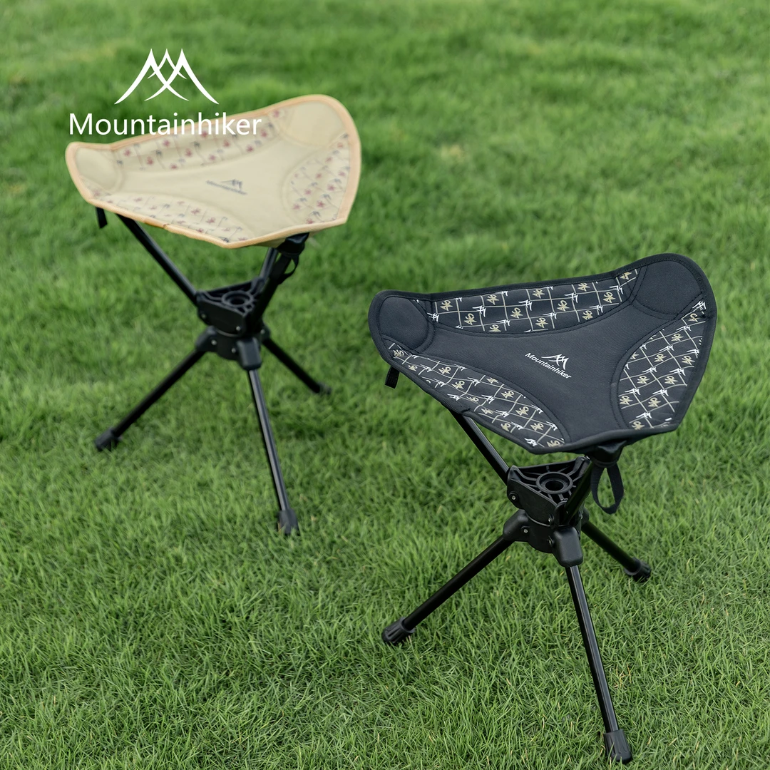 山之客旋转三脚凳椅便携式露营椅子野餐椅野营装备野餐椅野营装备