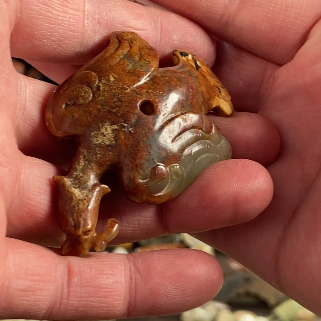 和田玉挂件未镶嵌福*园