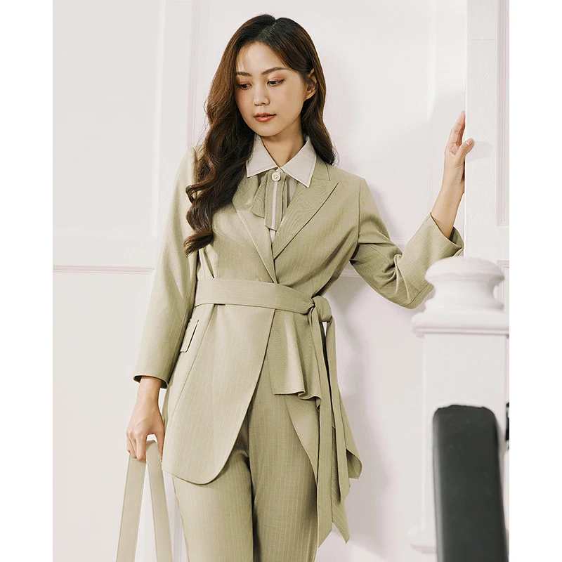 莱芙·艾迪儿小众炸街高级感女装职场穿搭风衣系带外套1V1W68255