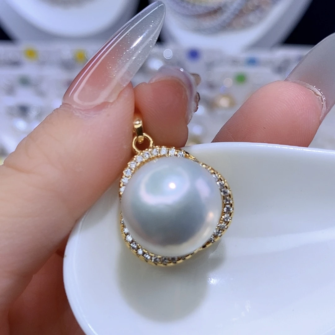 颈饰合金淡水珍珠