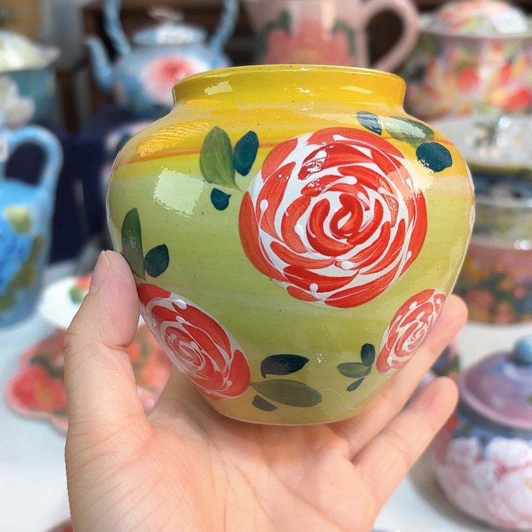 景德镇手绘高温釉下彩陶瓷茶具