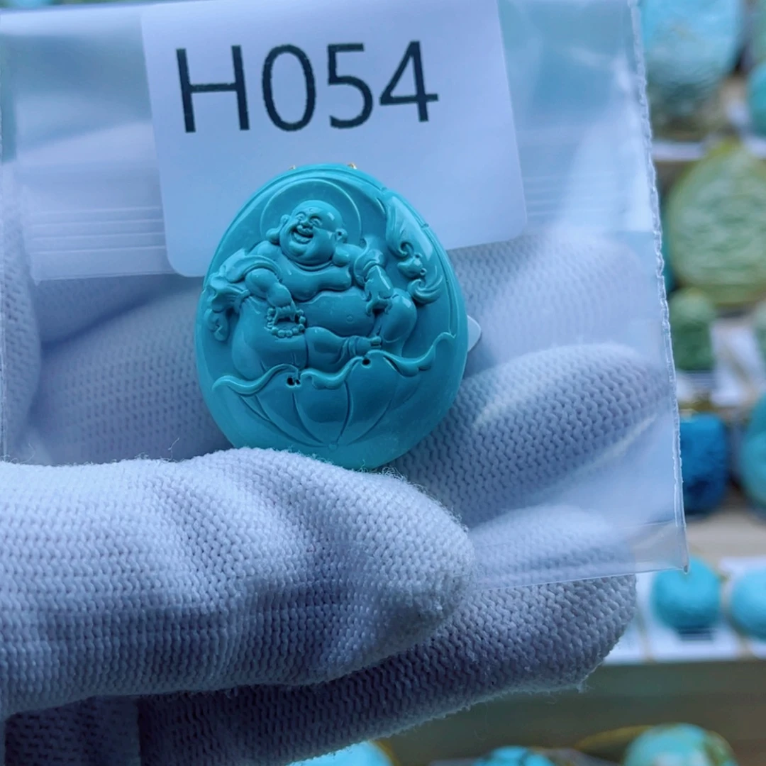 元***鱼绿松石未镶嵌珠宝奇石