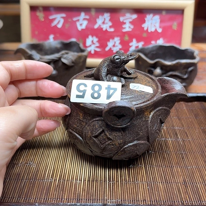 纯手工制作粗陶茶具