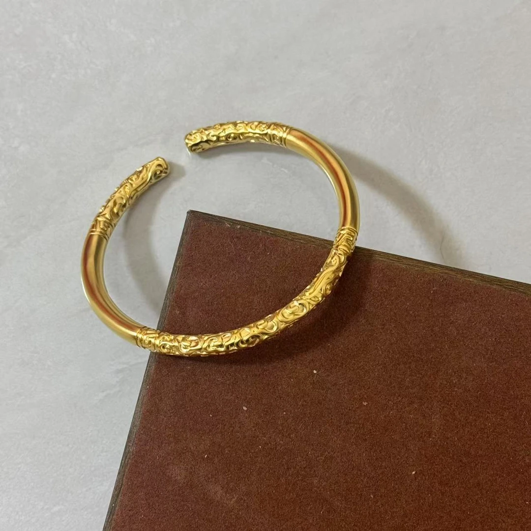 合金手镯 合金手镯 开口可调节金箍手镯ins