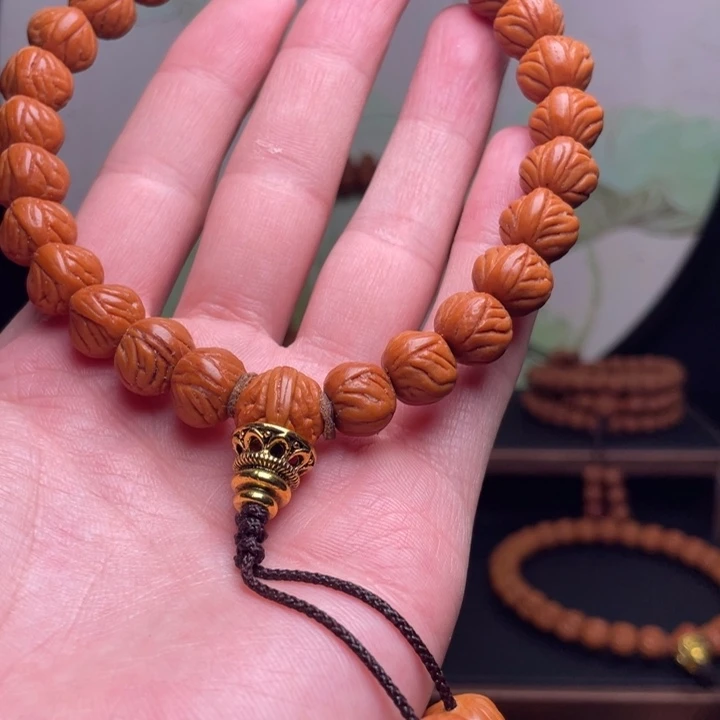 桃核手串12小馒头手持