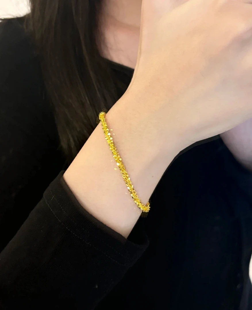 足银手链 满天星手链女款轻奢气质爆闪手串结婚节日送女朋友礼物