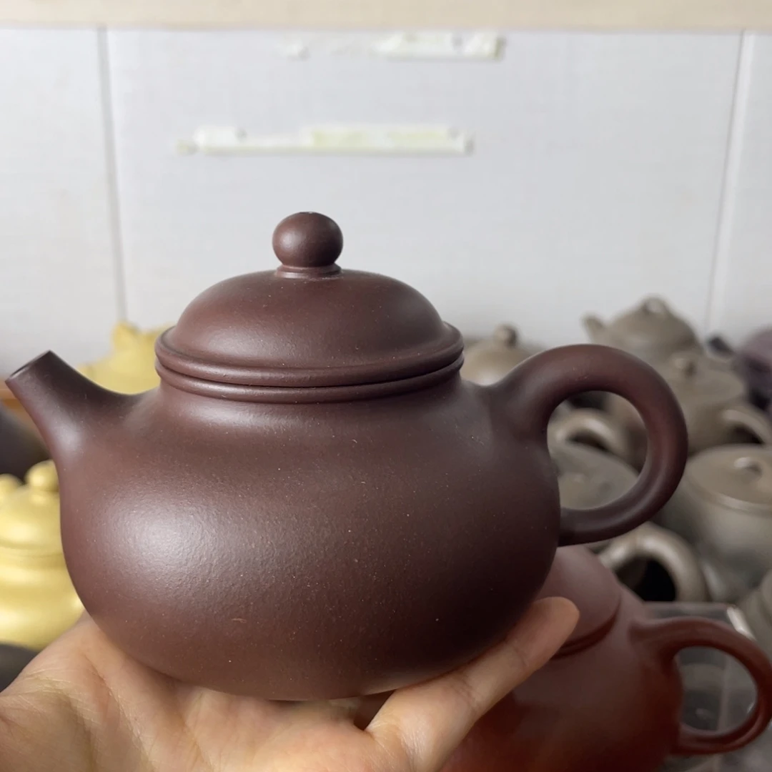 茶壶紫砂全手工容天220cc