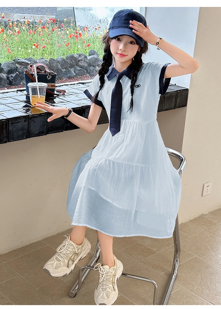 公主裙蛋糕裙女夏季学院风连衣裙童装夏装学生