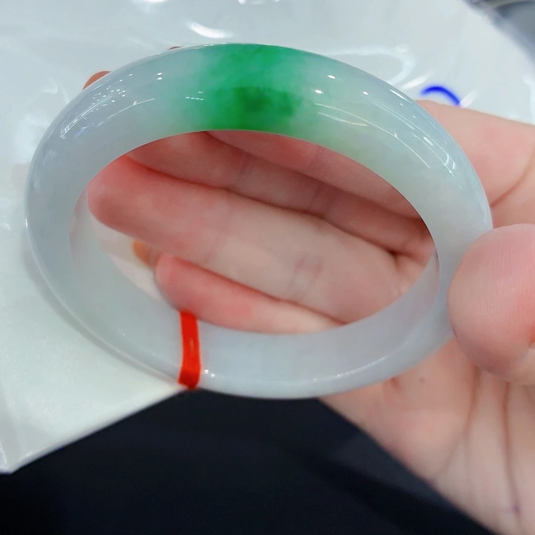 未镶嵌手镯翡翠天然缅甸翡翠手镯56