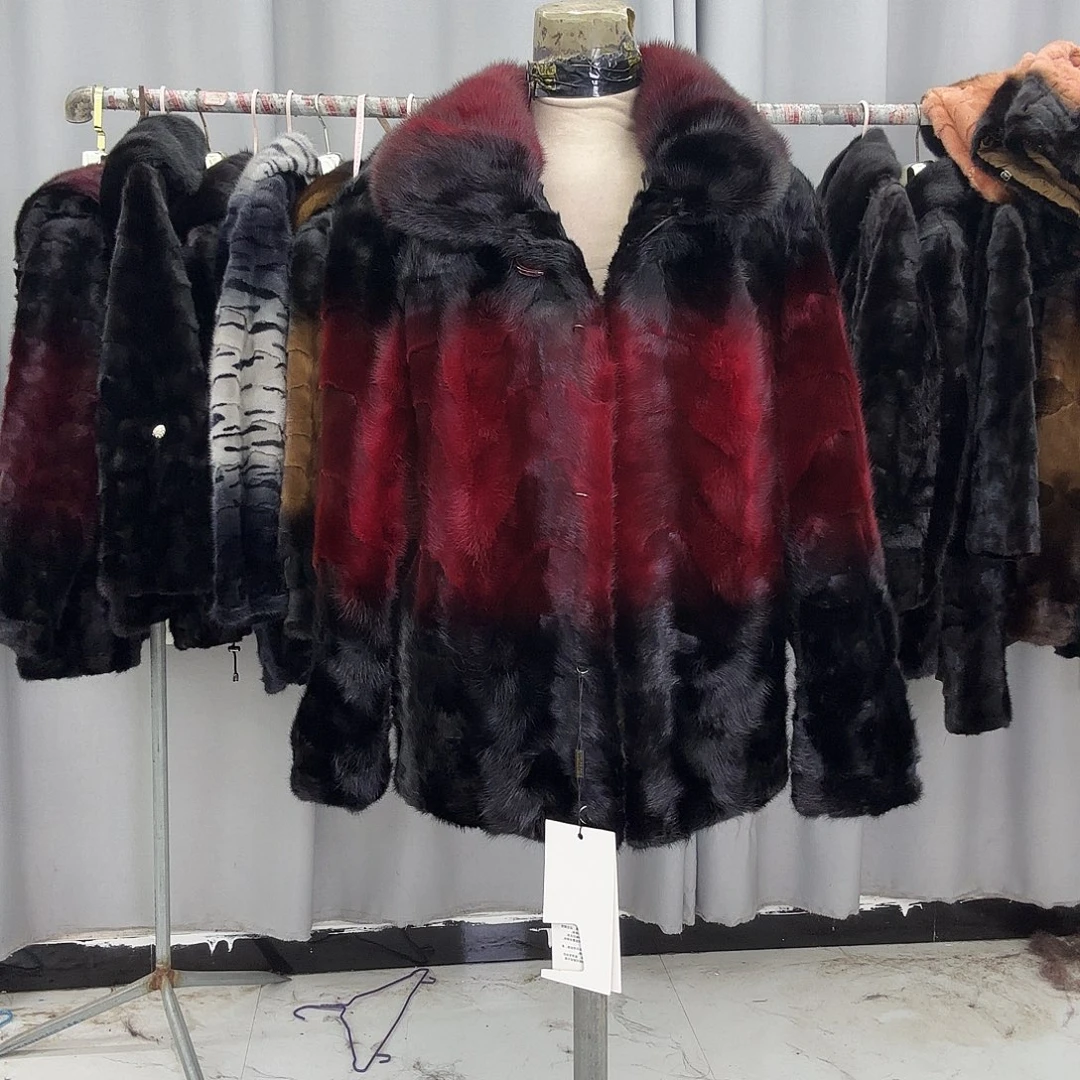 水貂拼貂真皮真毛