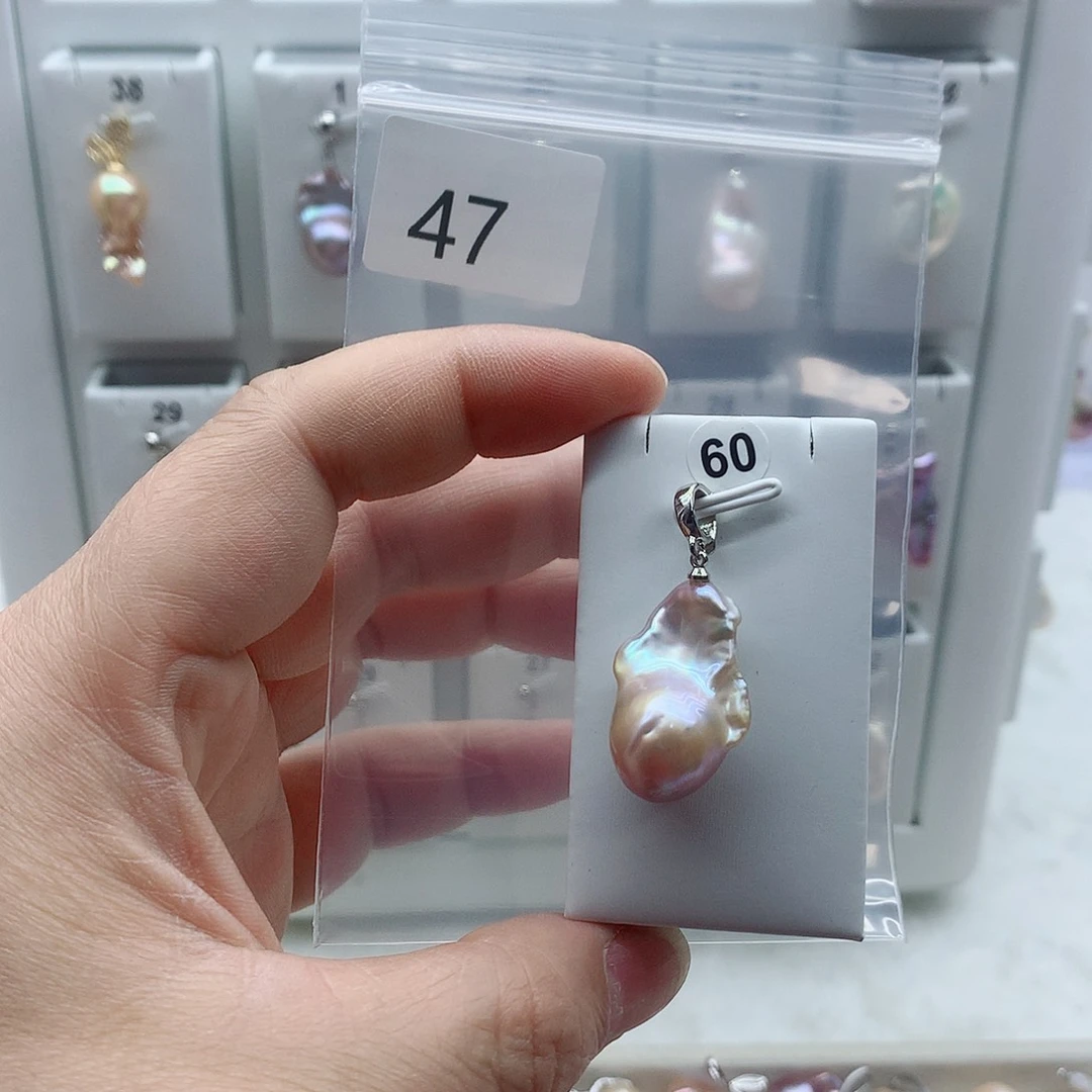 吊坠(不含链)淡水珍珠合金