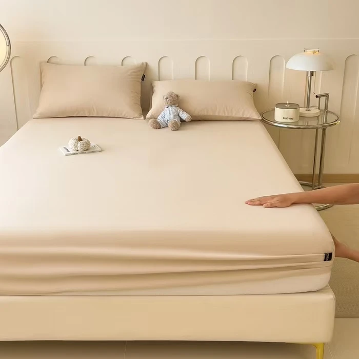 福利品：100莱赛尔天丝床笠单件全包床单防滑席梦思保护套纯色ZS