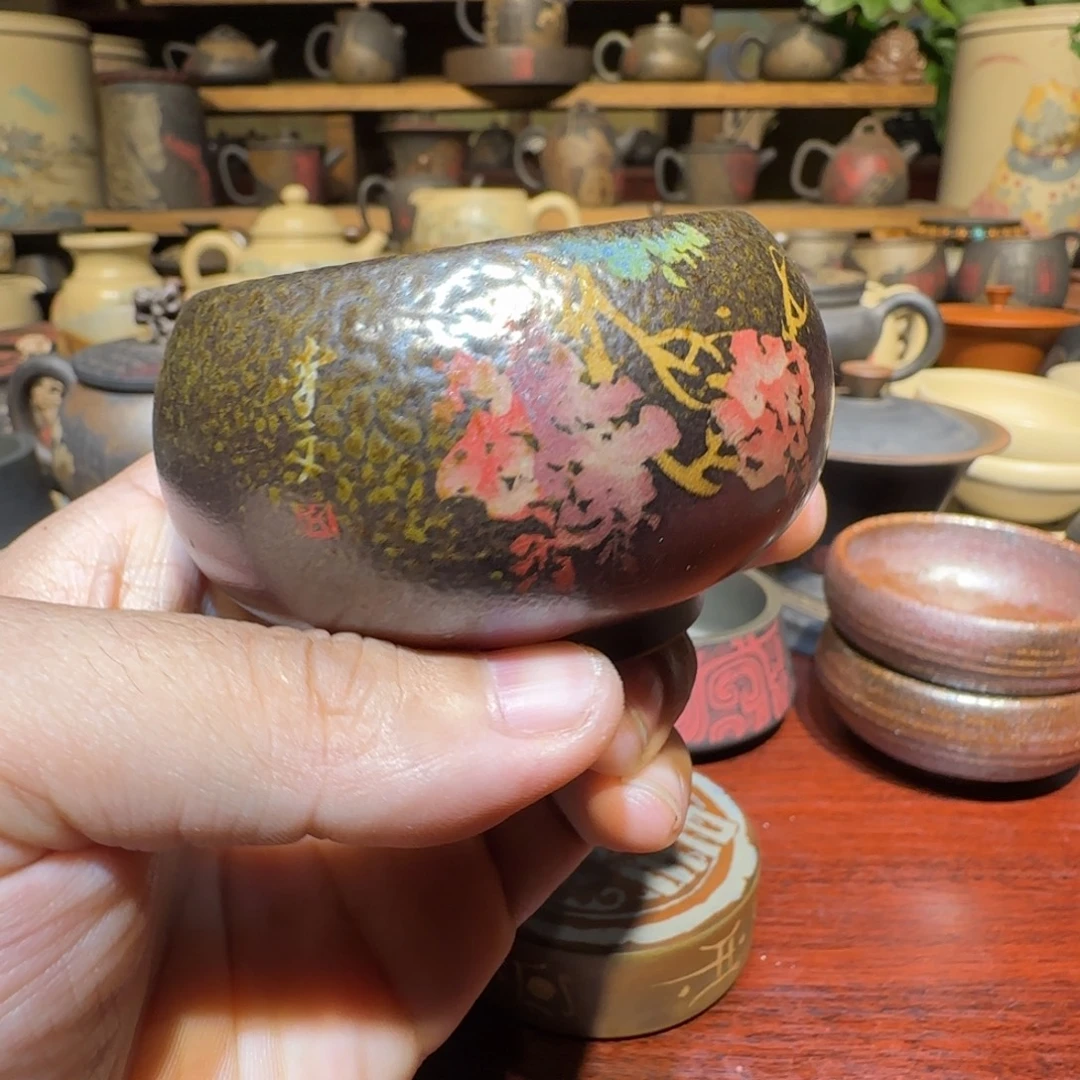 *****陶瓷建水紫陶主人杯