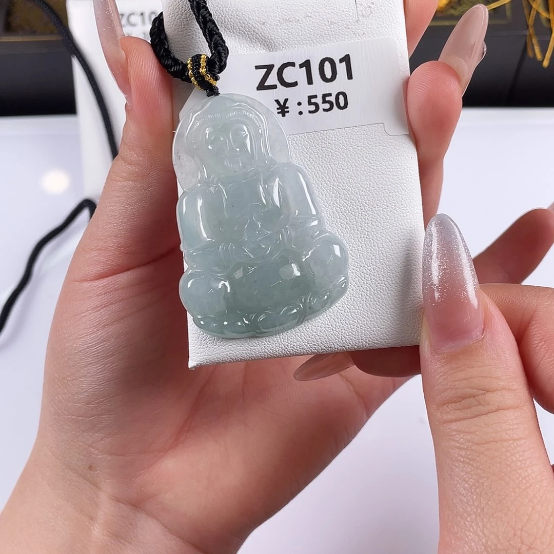 翡翠未镶嵌颈饰zc101