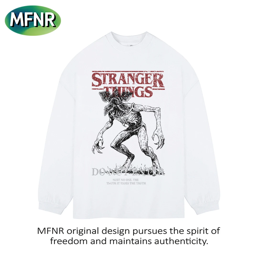 街头小众设计感重磅纯棉印花长袖男美式秋冬百搭内搭打底T恤上衣