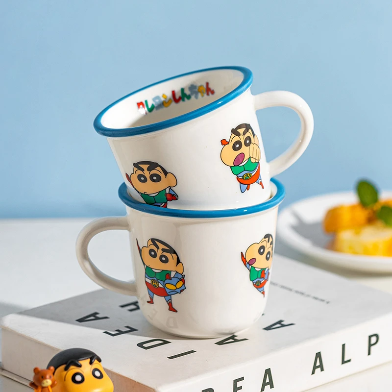 摩登主妇&蜡笔小新联名马克杯陶瓷早餐杯子家用办公室水杯咖啡杯