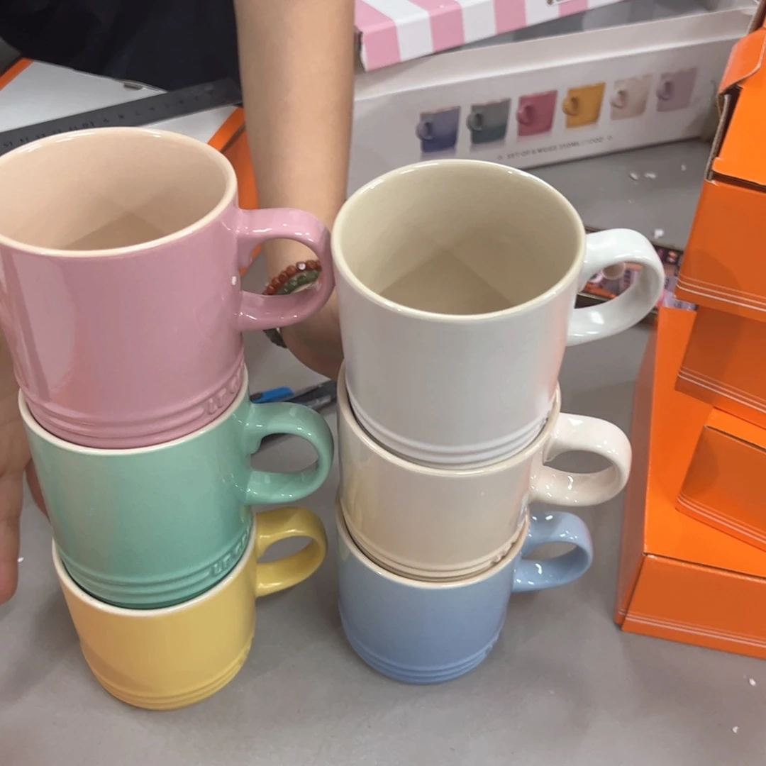 咕***员老姊妹家瓷器好漂亮马卡龙六个bei