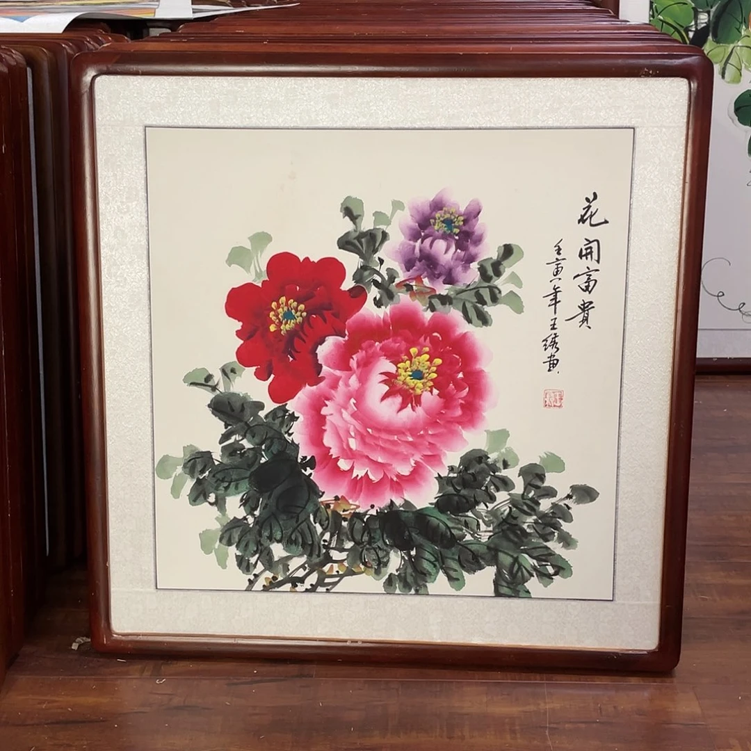 国画带框尺寸63*63厘米