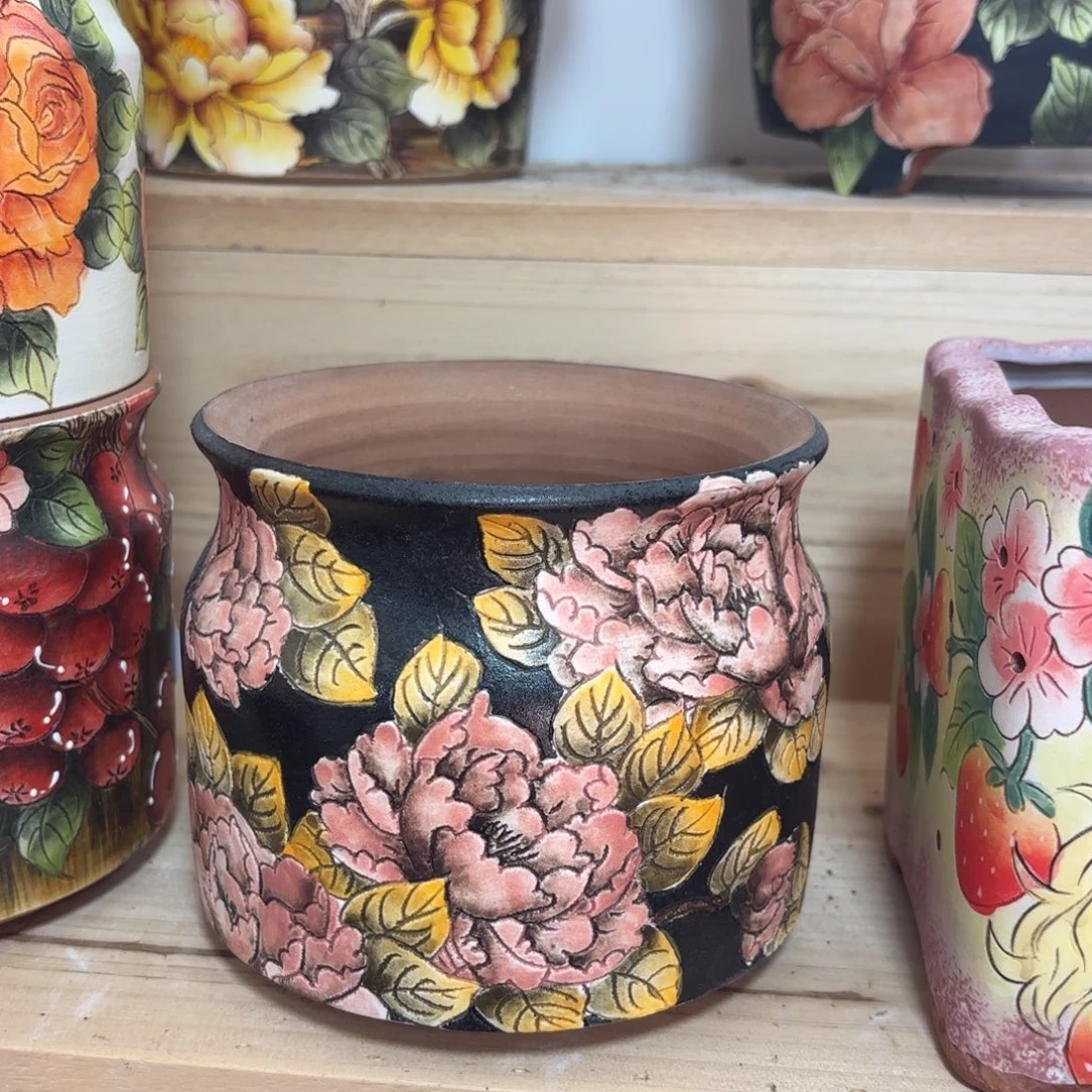 C***c景德镇手绘花盆陶瓷