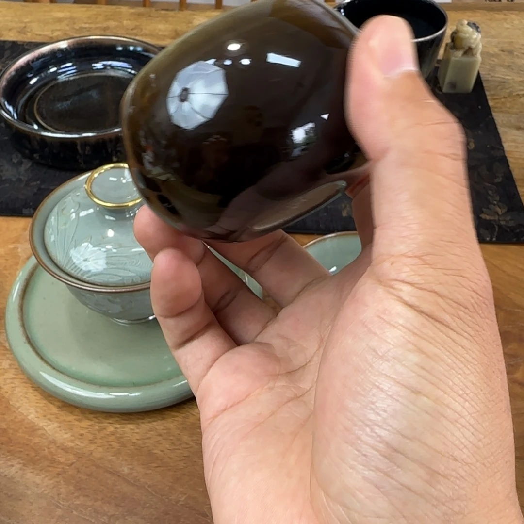 茶盏白丁朴玉石臼