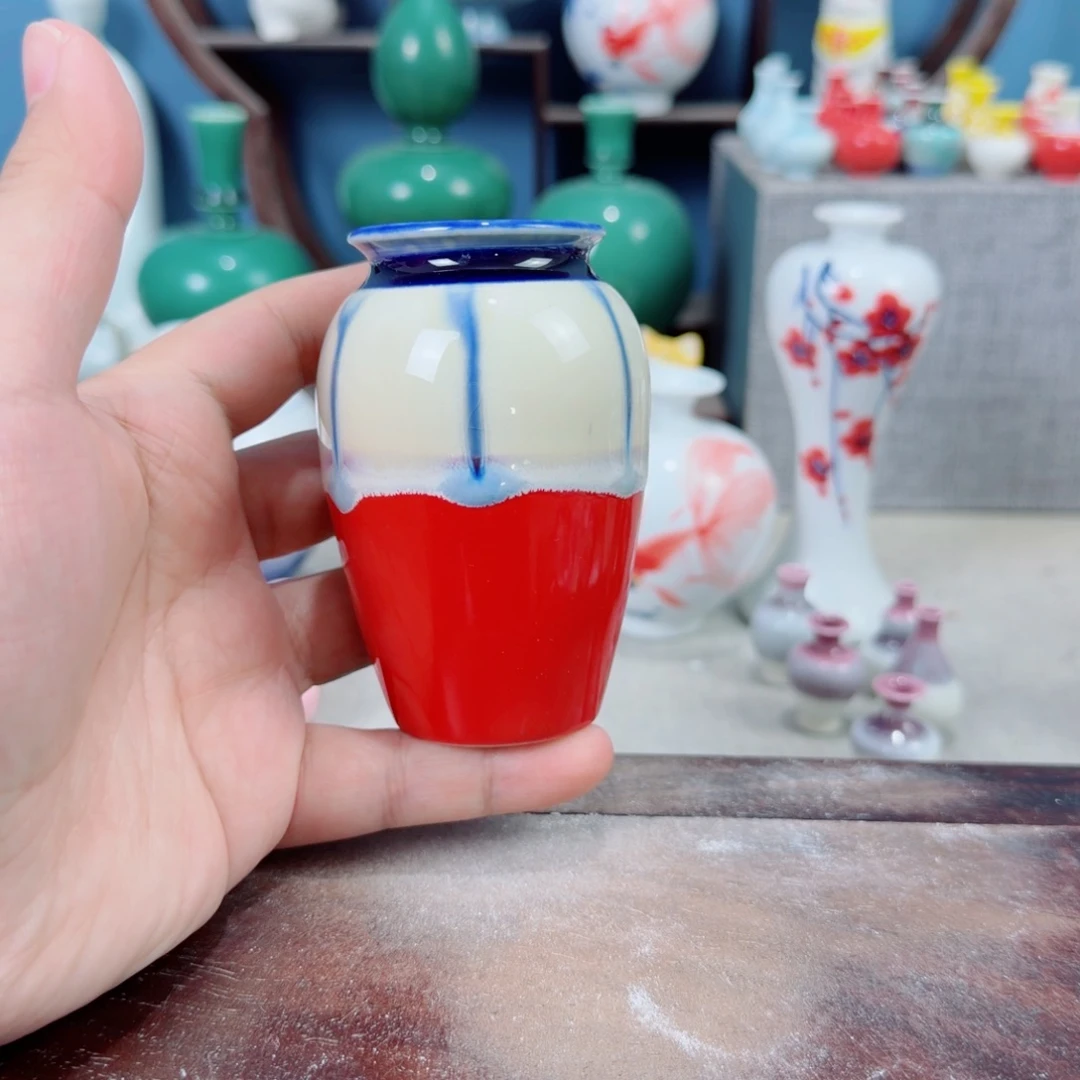陶瓷手工小花器摆件