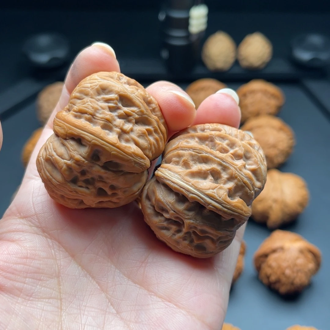 把件文玩核桃44元宝白茬