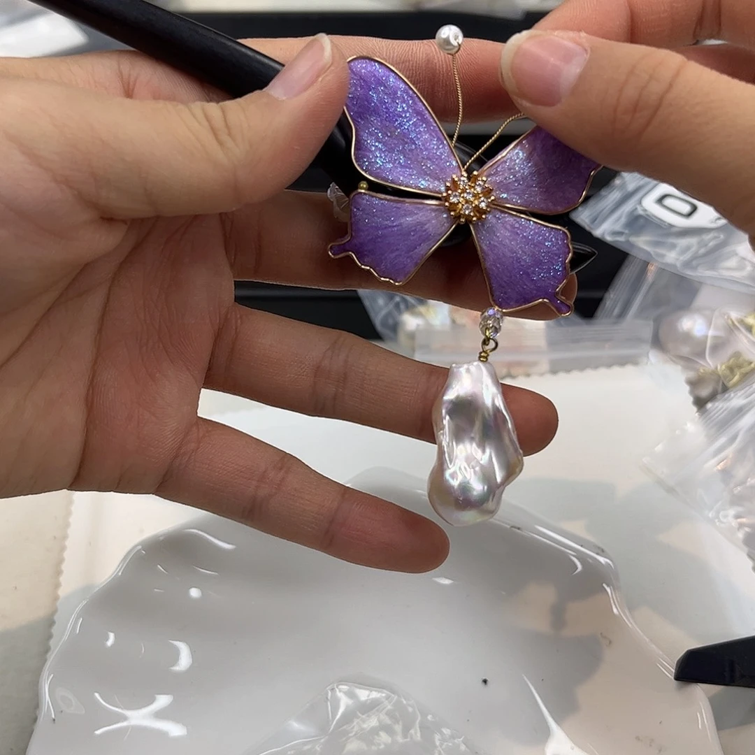 耳饰合金淡水珍珠