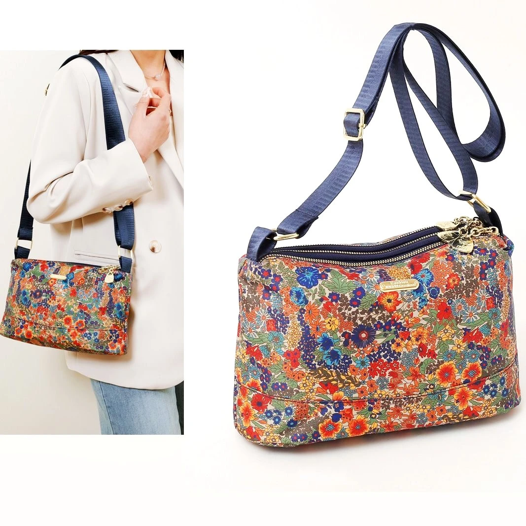 新款大容量尼龙包百搭时尚碎花女包时尚斜挎包单肩肩包潮流简约