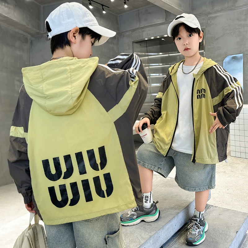 儿童装男童夏装薄款防晒衣外套2025新款夏季中大童冰丝透气防晒服