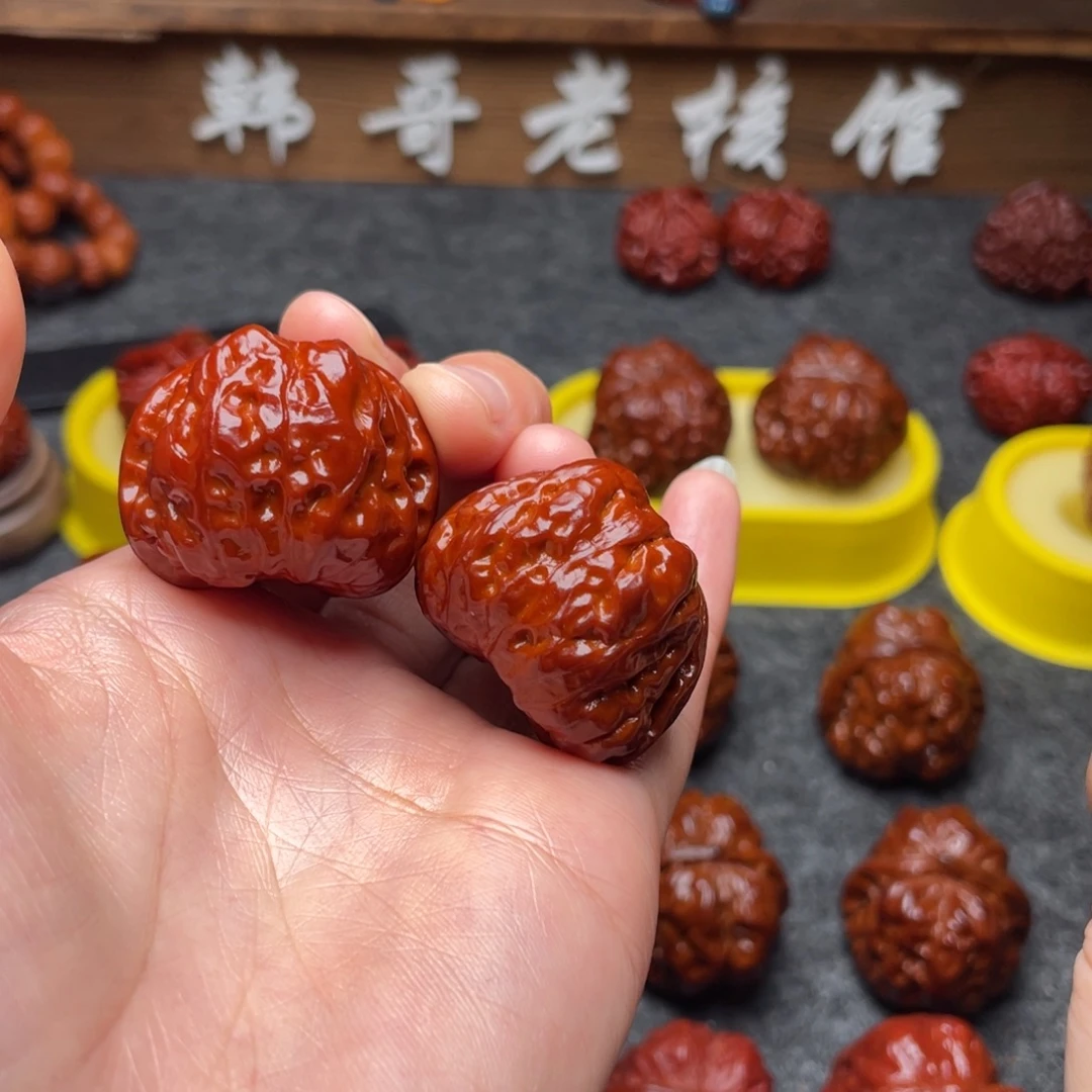 文玩核桃吊坠文玩核桃 手把件 蛤蟆头 33