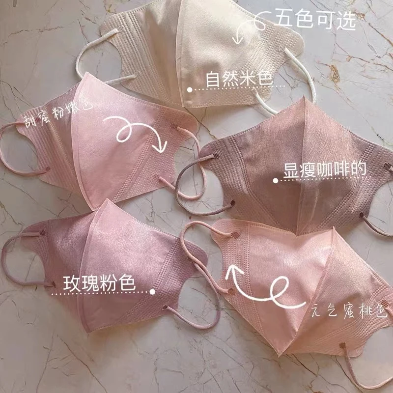 口罩立体3d时尚高颜值2025新款防晒防紫外线夏薄款粉色腮红显脸小