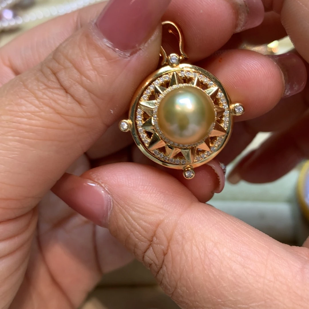 海水珍珠颈饰银S925镶嵌