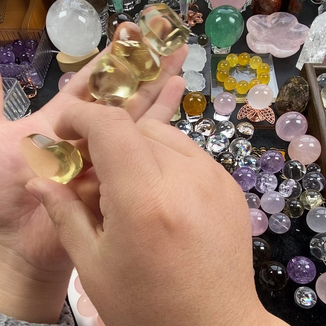 贰***一紫晶颈饰未镶嵌黄水晶