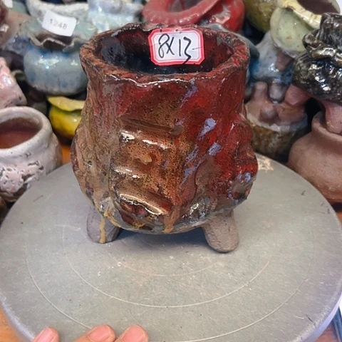 粗陶花盆手工花盆制作