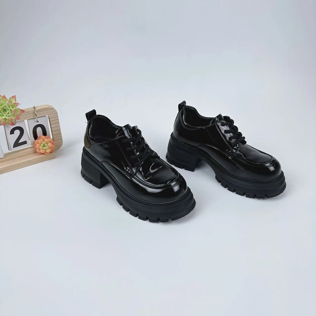 小强家女鞋  百搭平底玛丽珍粗跟女鞋（A489-29-2）（B332E25214-10）