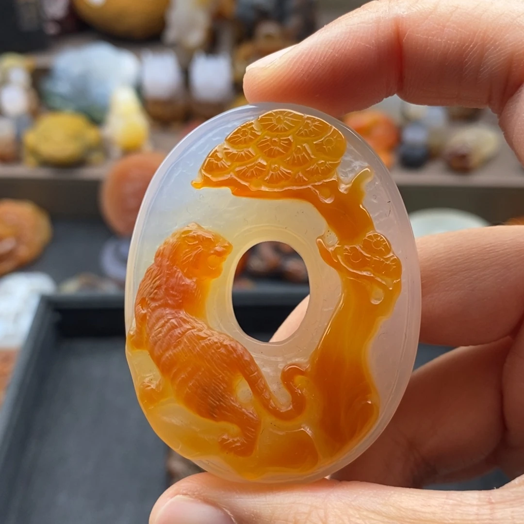 未镶嵌吊坠(不含链)玛瑙/玉髓2**4