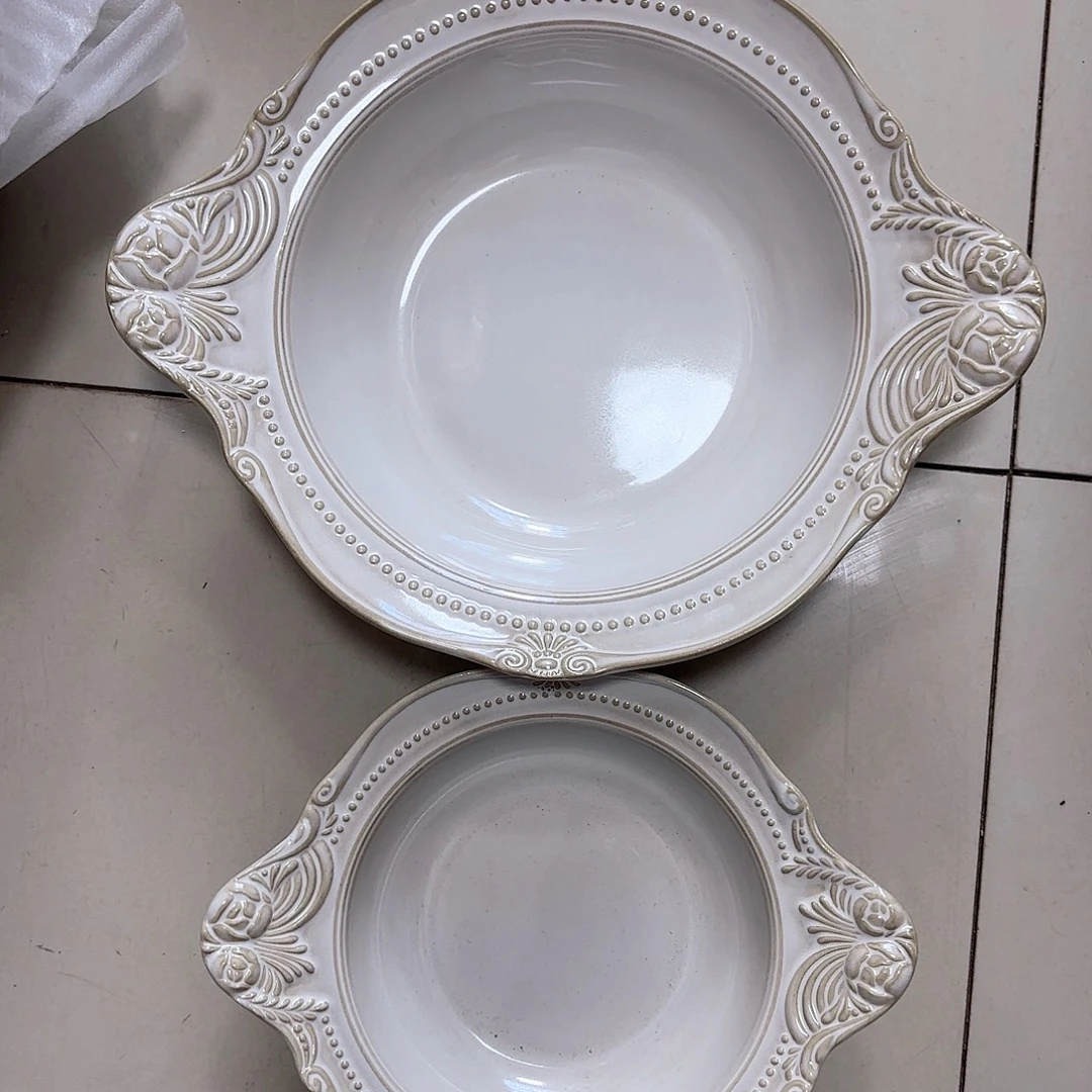 瓷片瑕疵特价陶瓷大小碗