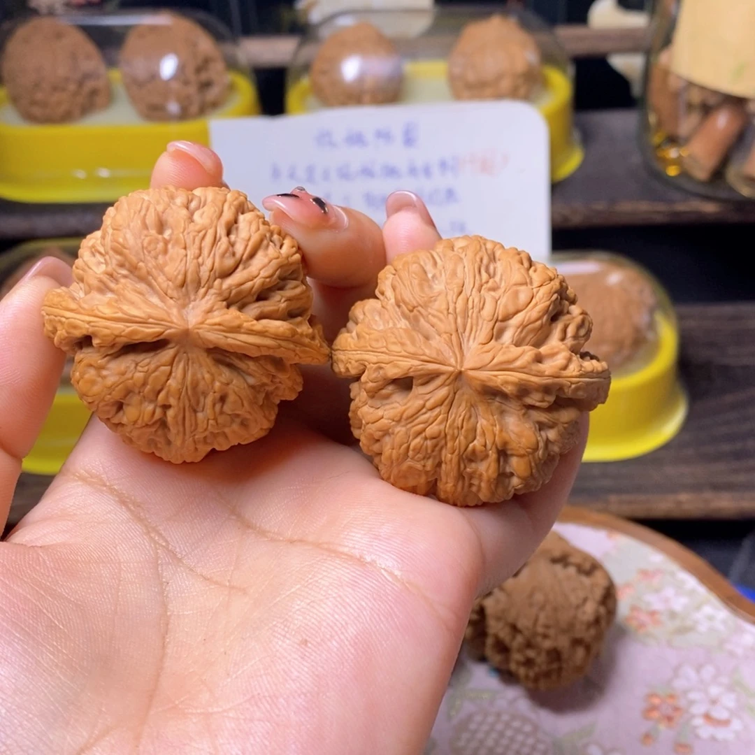 文玩核桃把件粗筋45微修