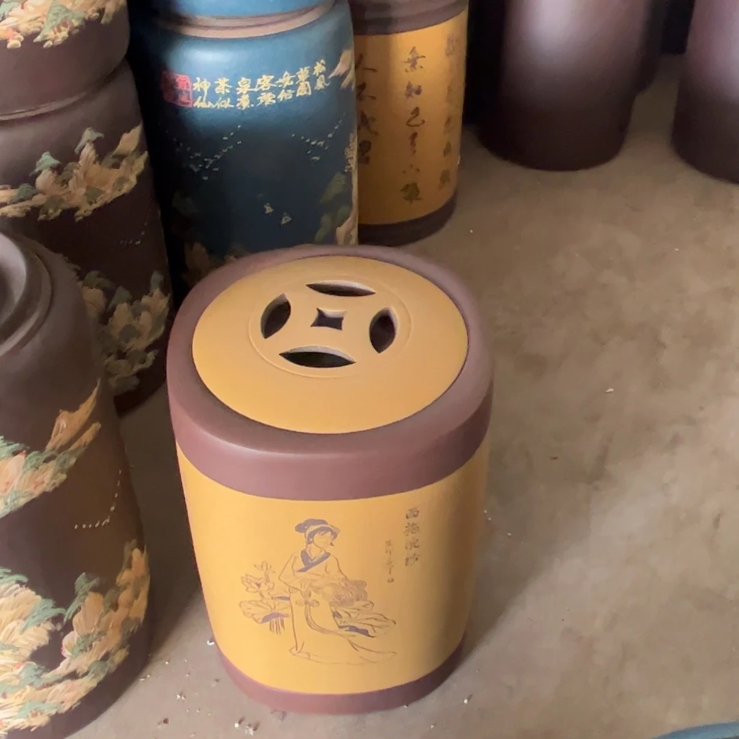 紫砂茶叶罐昔*40 饼茶叶罐