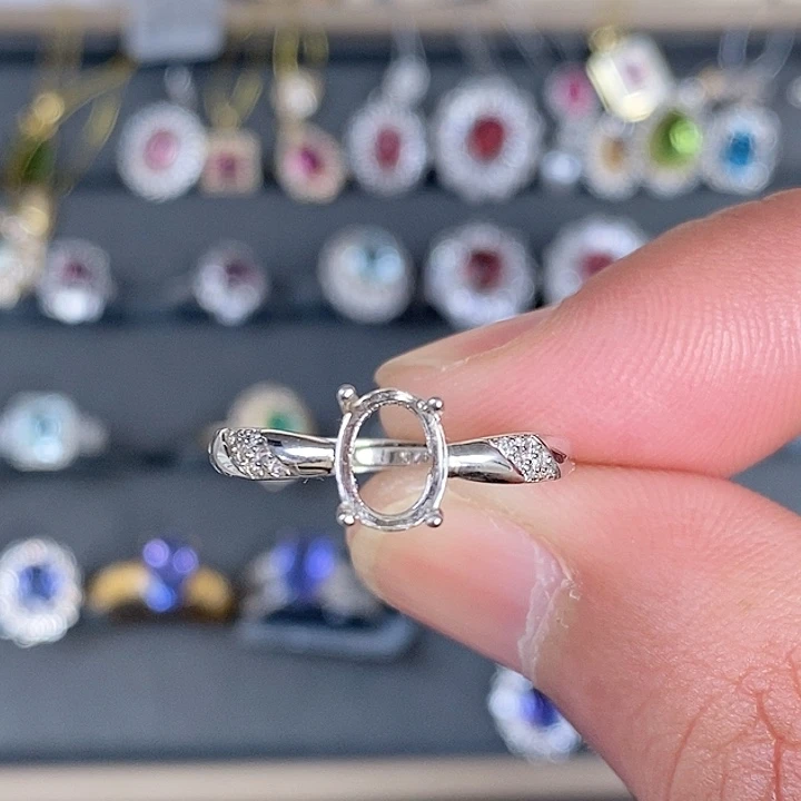 碧玺吊坠(不含链)银S925镶嵌