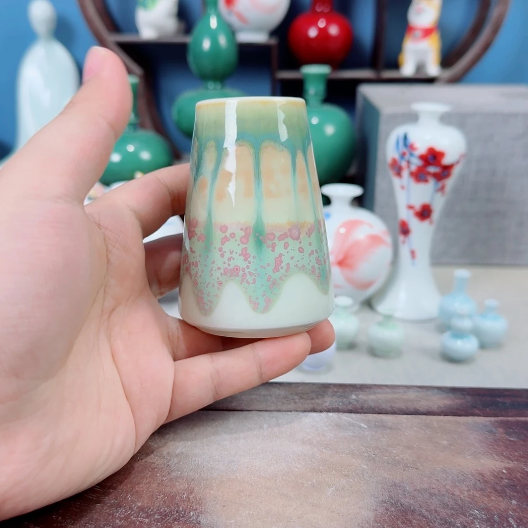 陶瓷手工小花器摆件
