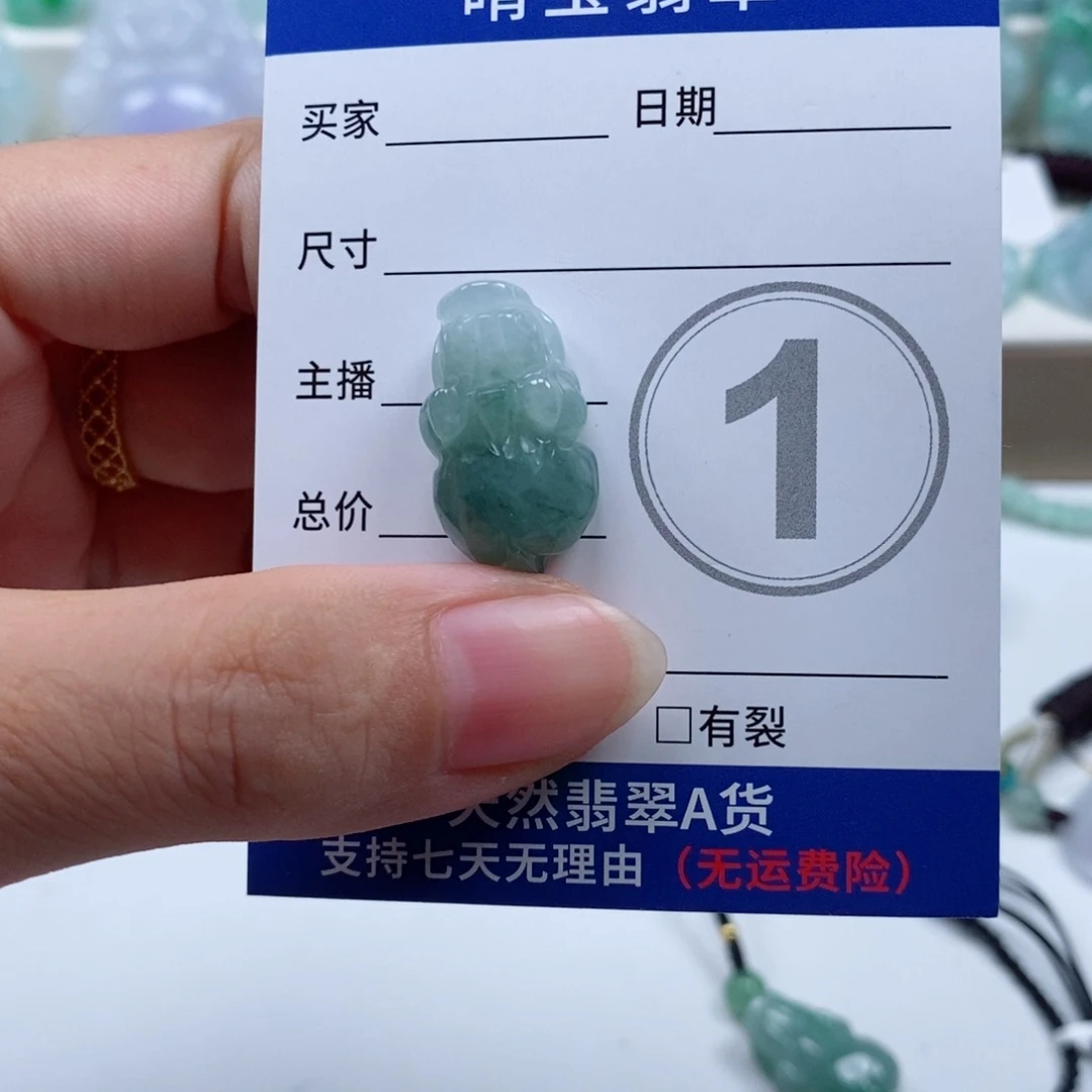 诗***旭翡翠未镶嵌颈饰天然翡翠
