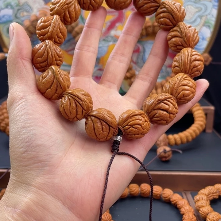 桃核手串龙纹桃核原霸