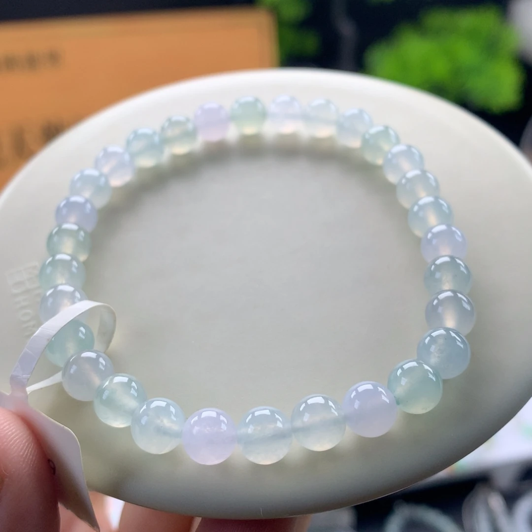 翡翠未镶嵌手链卡6.5