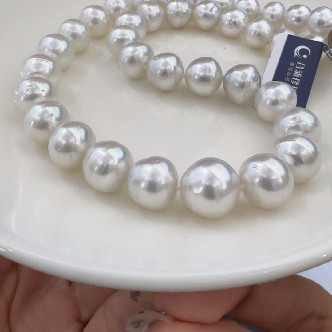 颈饰银S925镶嵌海水珍珠